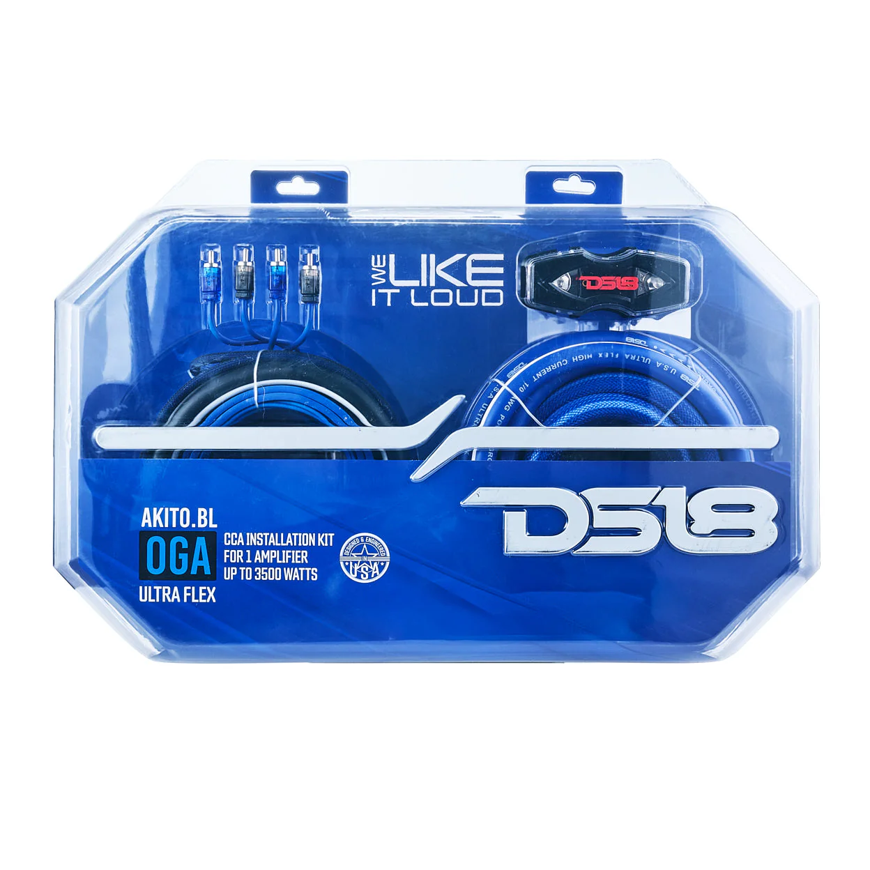 0-GA Amplifier Installation Wiring Kit - Blue - Image 5