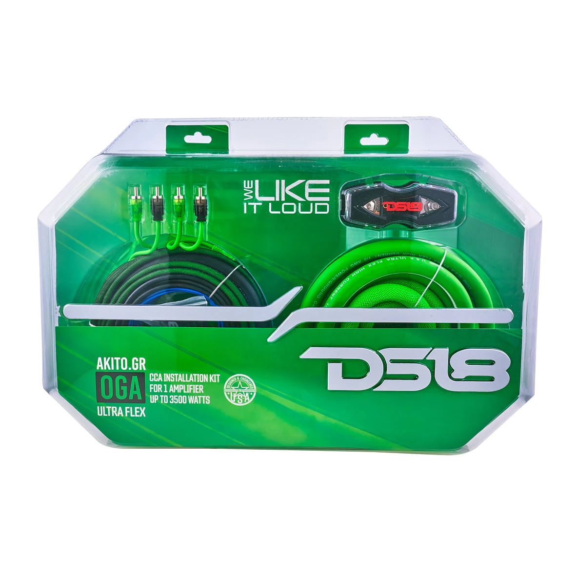 0-GA Amplifier Installation Wiring Kit - Green - Image 5