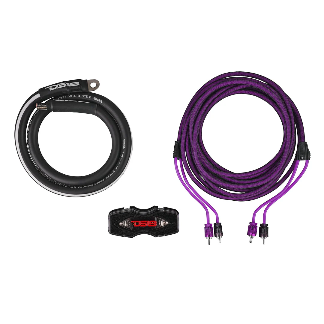 0-GA Amplifier Installation Wiring Kit - Purple - Image 2