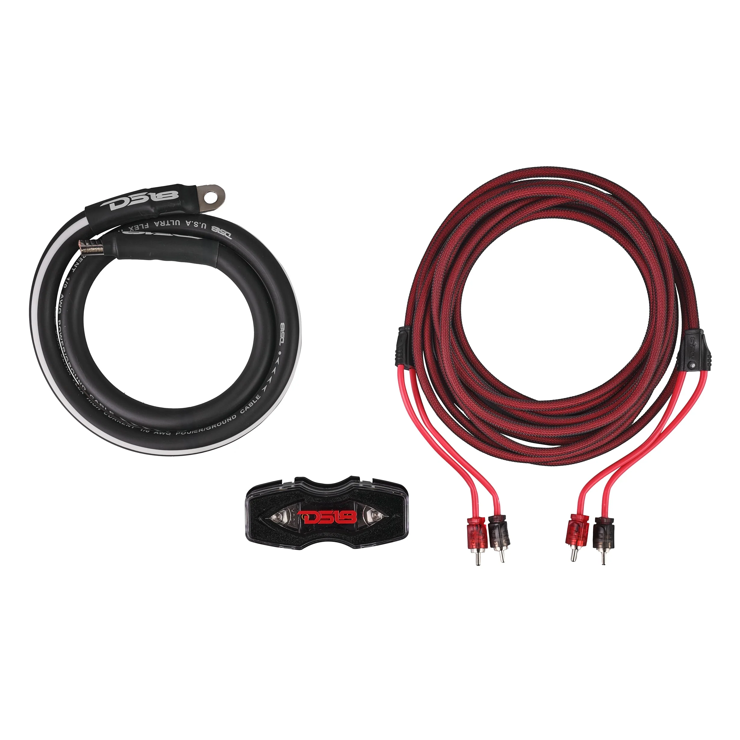0-GA Amplifier Installation Wiring Kit - Red - Image 2