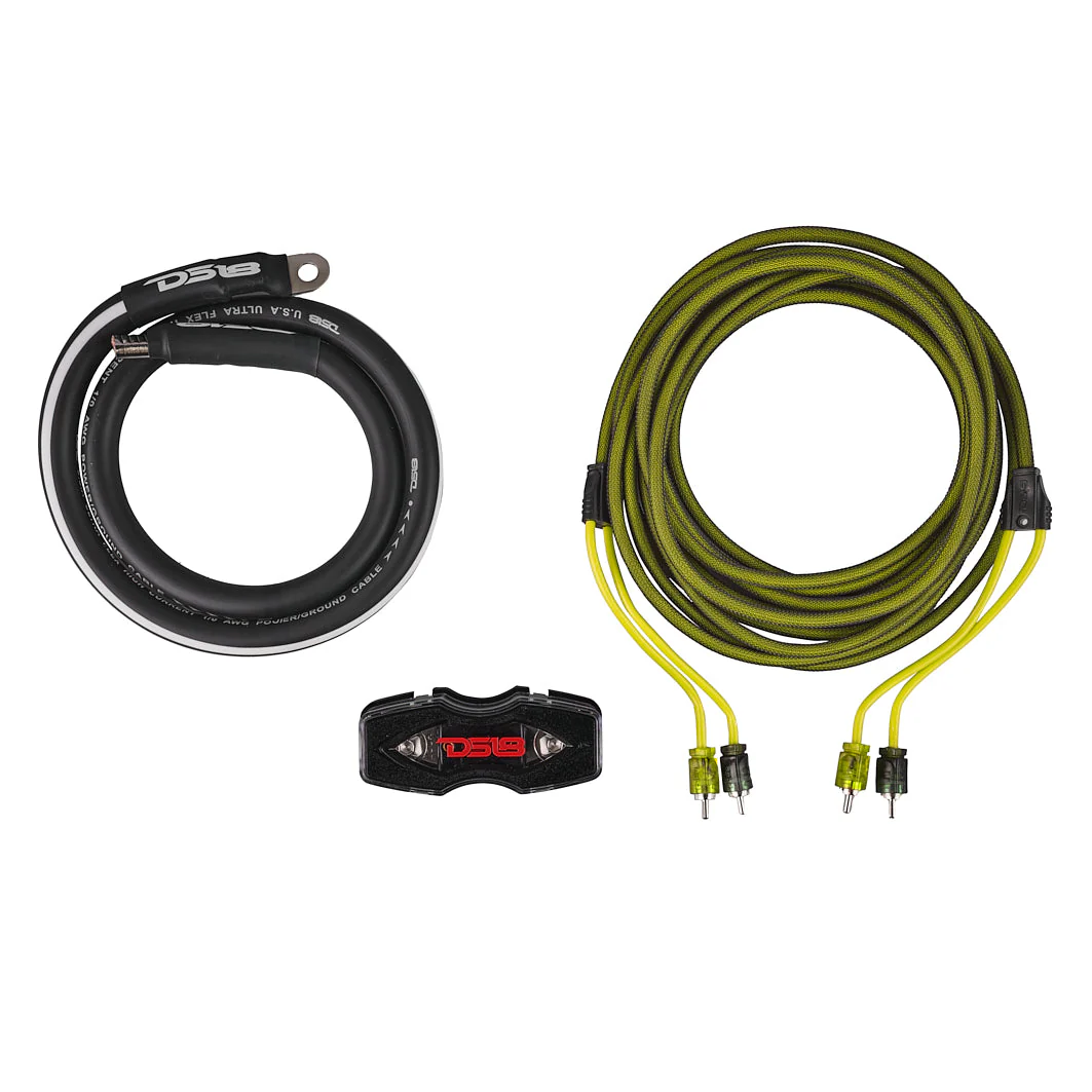 0-GA Amplifier Installation Wiring Kit - Yellow - Image 2