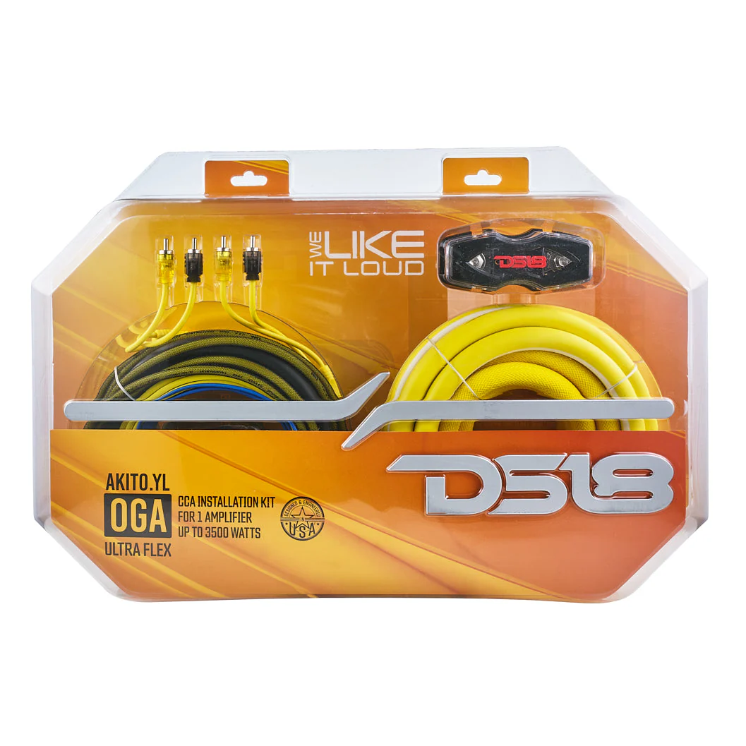 0-GA Amplifier Installation Wiring Kit - Yellow - Image 5