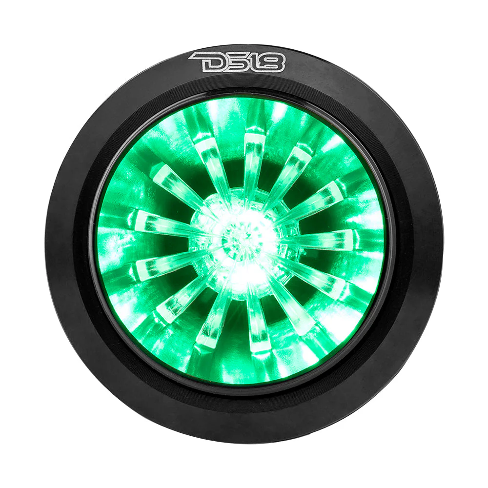 1.6" Shallow High Compression Neodymium Super Bullet Tweeter 140 Watts 1" Polyether Ether Ketone 4-Ohm Vc With RGB LED Lights - Image 2