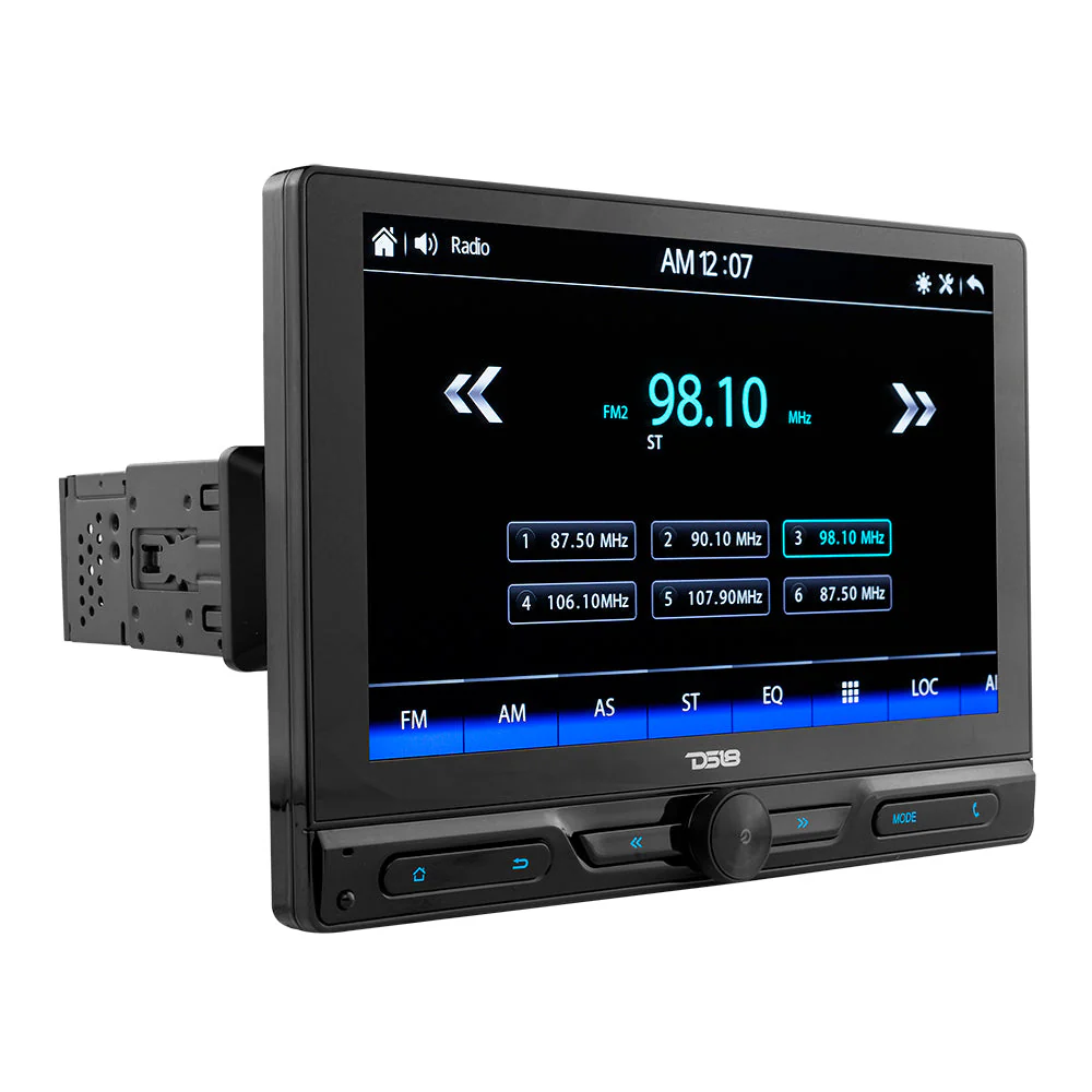 10.5" Floating Adjustable Modular Touchscreen Mechless Single-DIN Head Unit with Bluetooth, Mirror Link and USB - Image 2