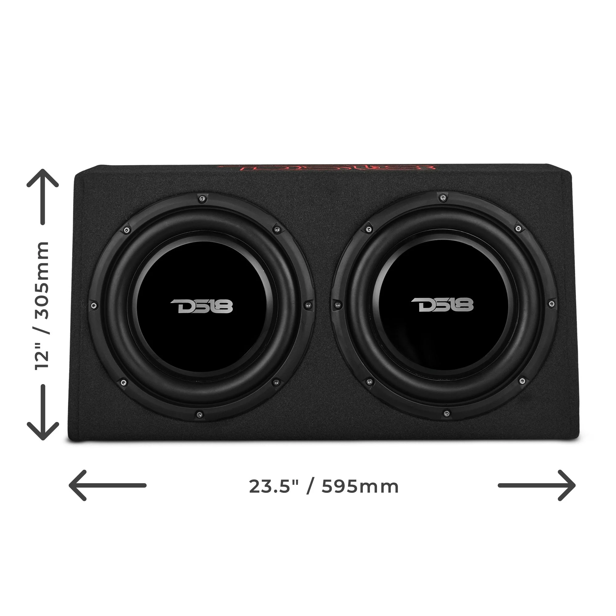 10" Active Subwoofer Shallow Enclosure with 10" Passive Subwoofer For Pickup Trucks - Image 3