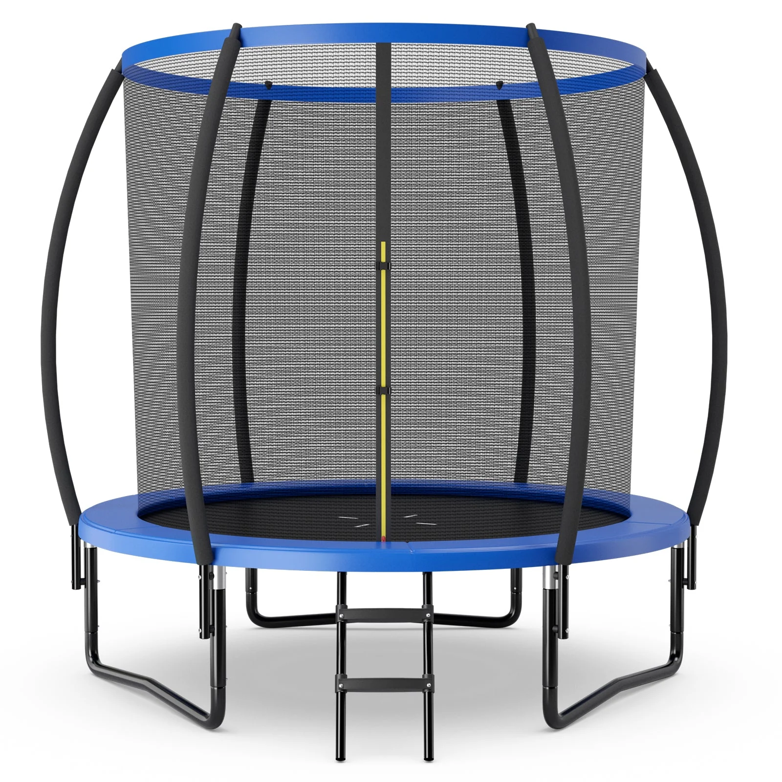 10 Feet ASTM Approved Recreational Trampoline with Ladder-Blue - Image 2