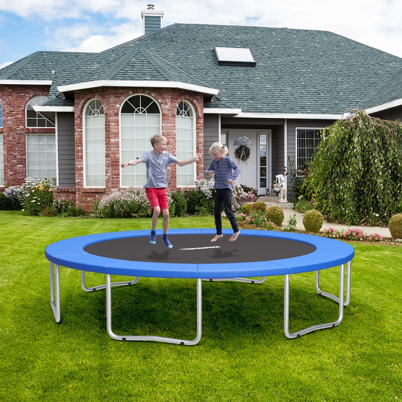 10 Feet Universal Spring Cover Trampoline Replacement Safety Pad-Blue - Image 6