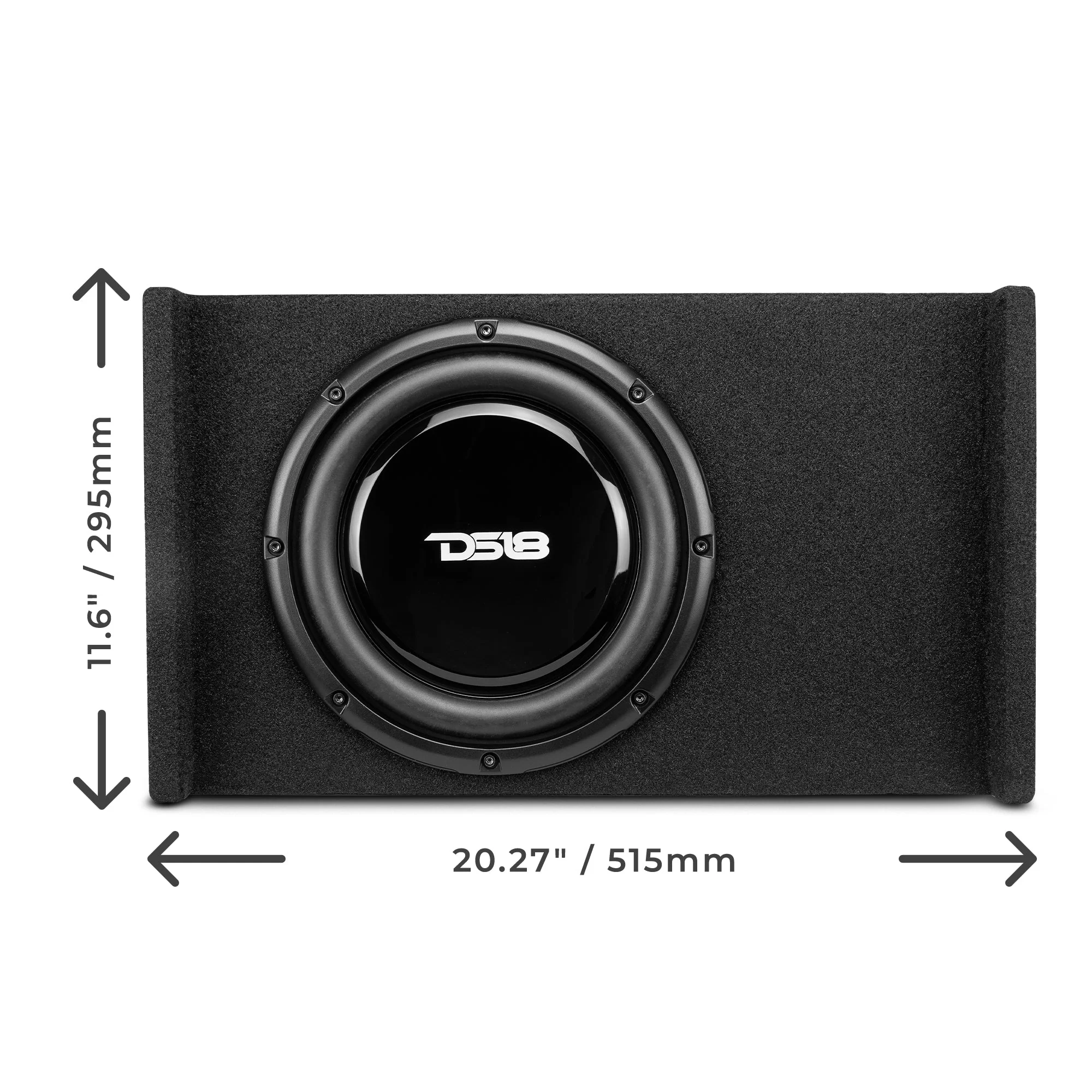 10" Loaded Shallow Down Fire Subwoofer Enclosure 300 Watts Rms - Image 2