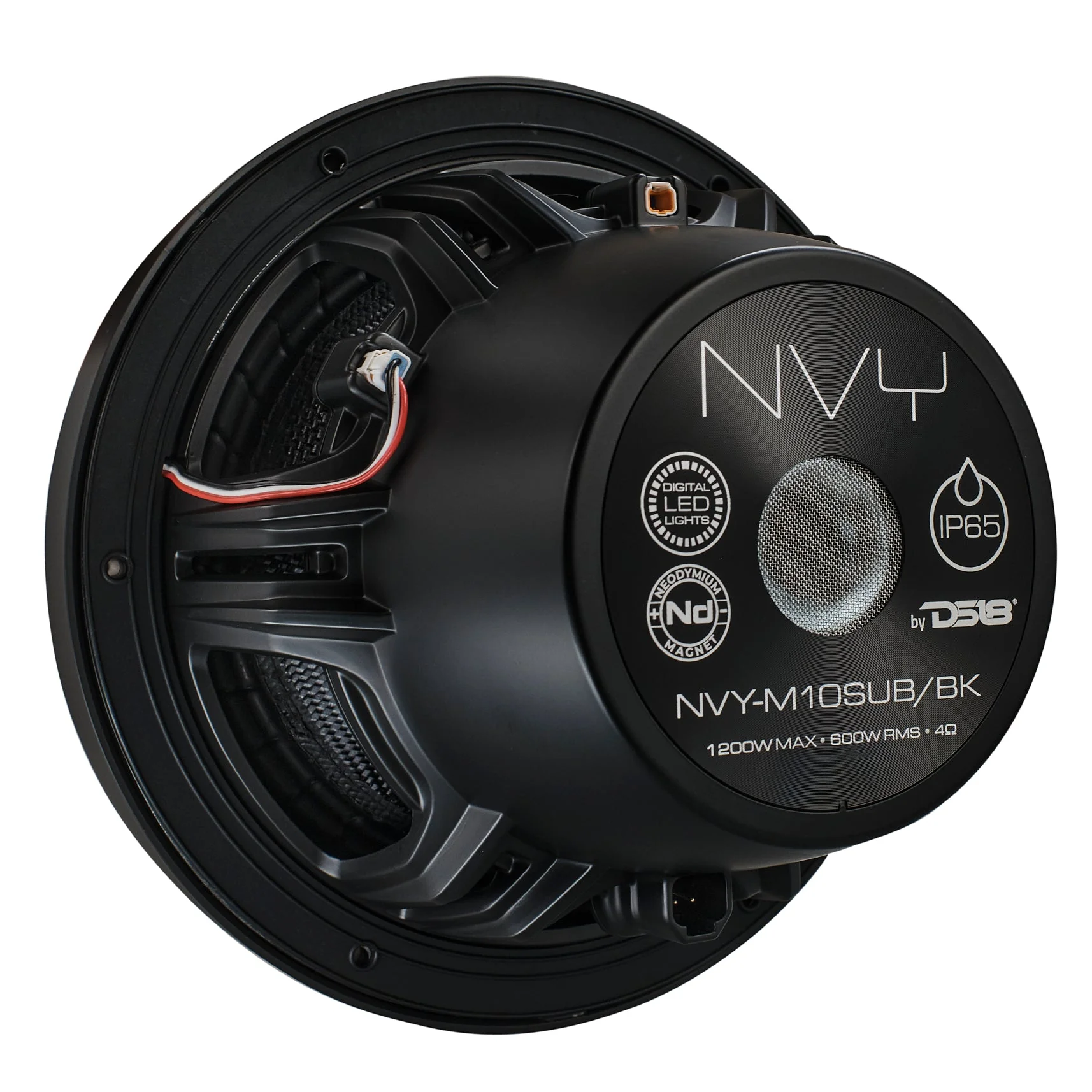 10” Neodymium Marine & Powersports Subwoofer With Carbon Fiber Cone | 600W RMS 4-Ohm - Image 6