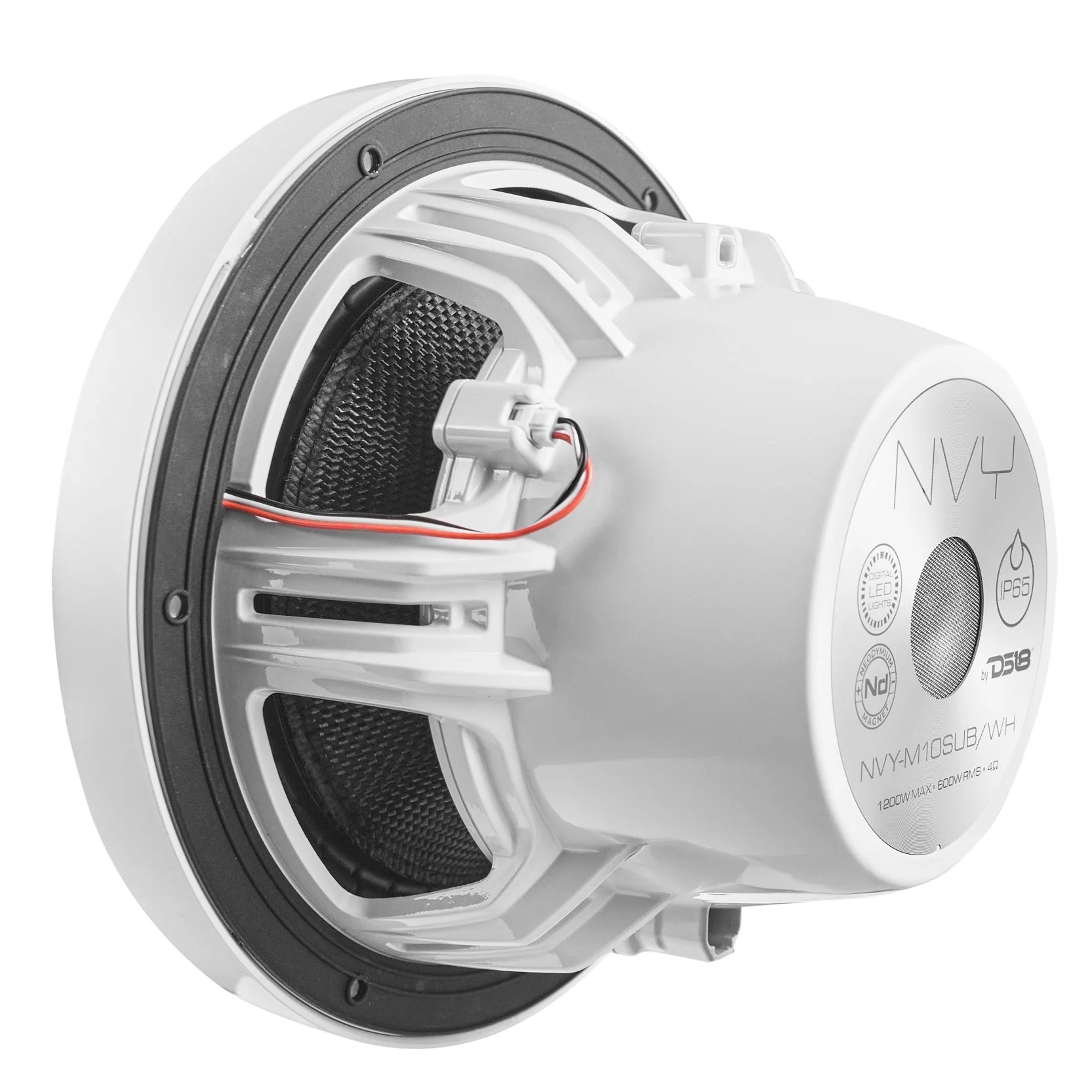 10” Neodymium Marine & Powersports Subwoofer With Carbon Fiber Cone | 600W RMS 4-Ohm - Image 7