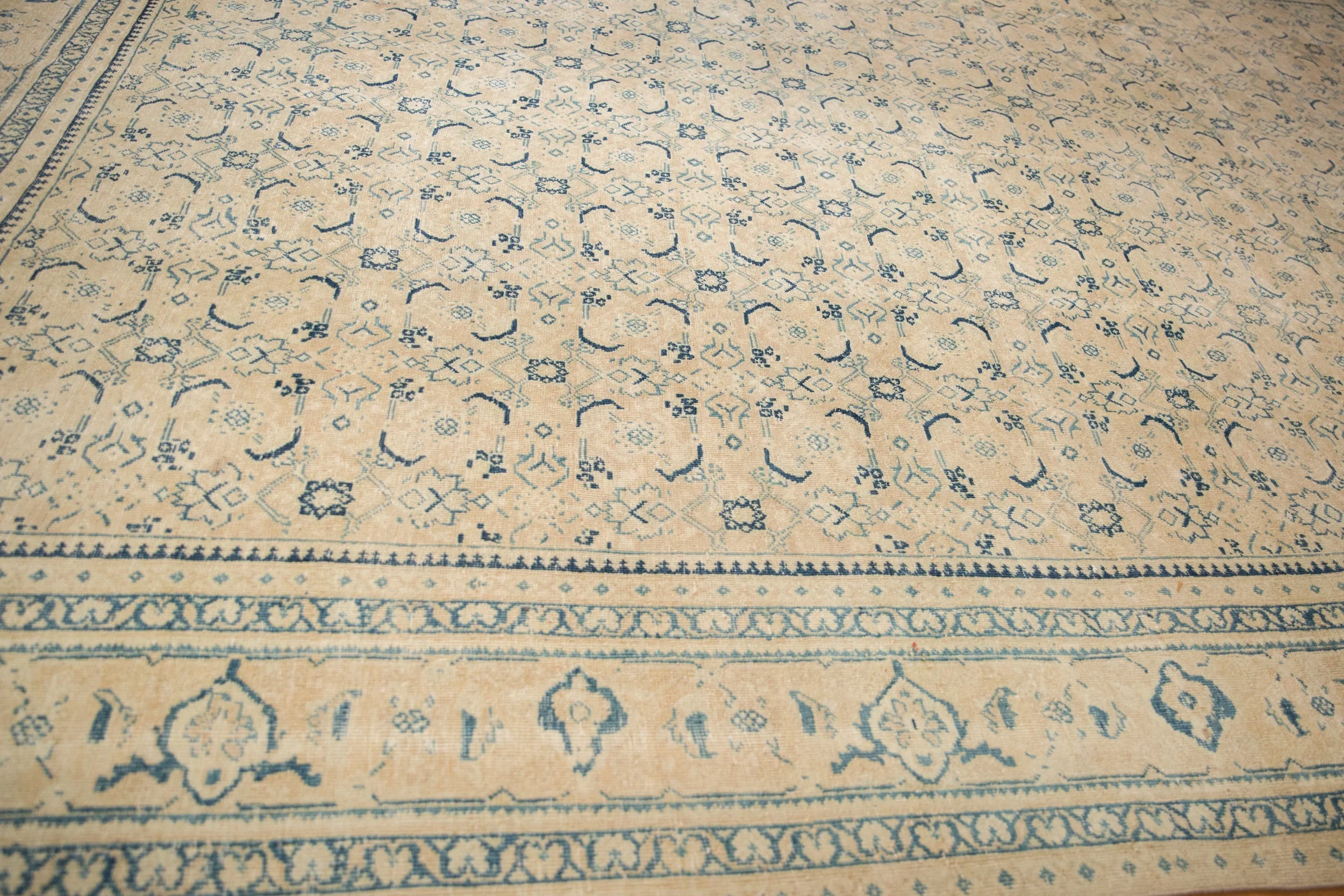 10x13.5 Vintage Distressed Mahal Carpet - Image 6