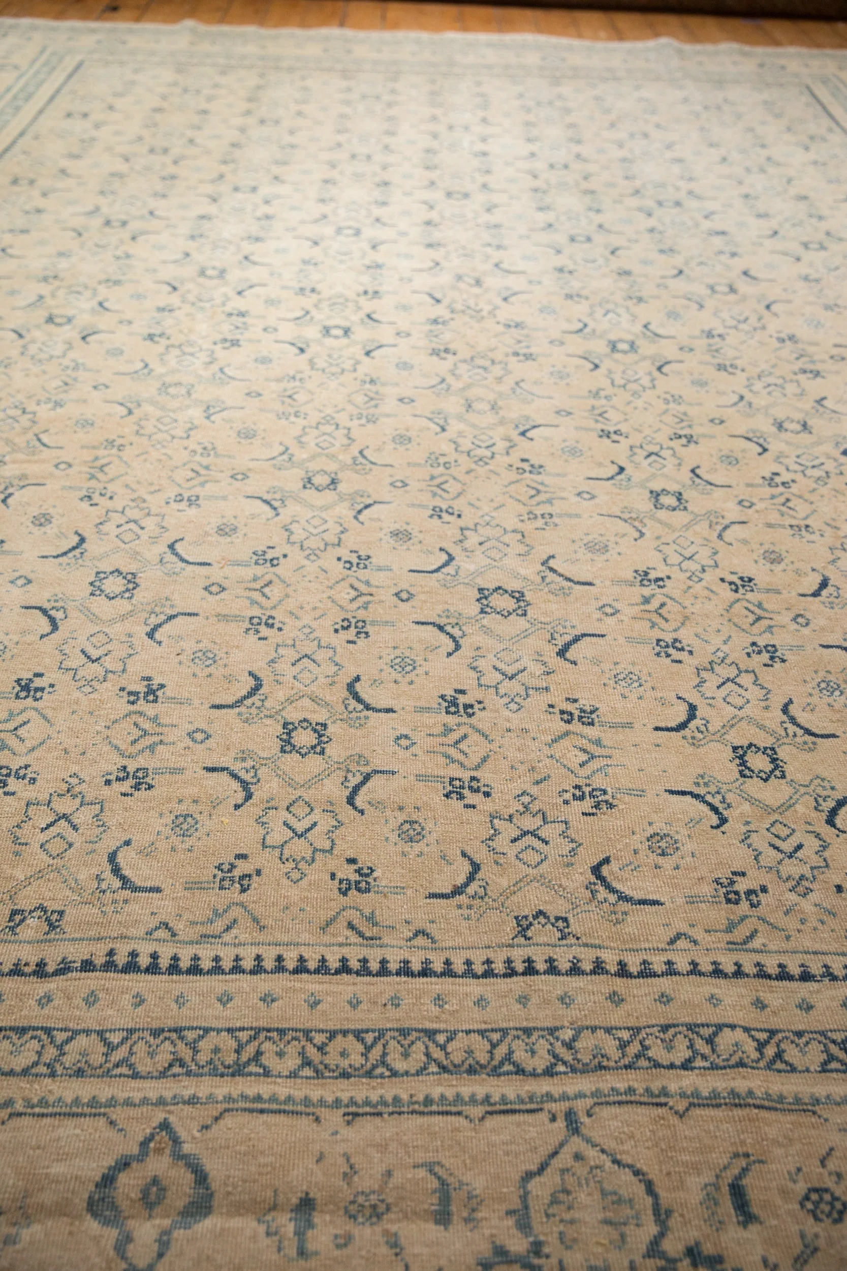 10x13.5 Vintage Distressed Mahal Carpet - Image 7