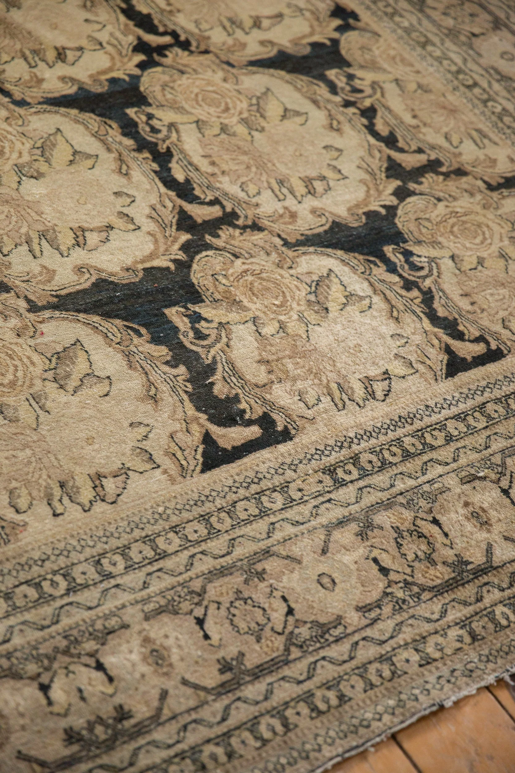 10x13 Antique Distressed Tabriz Carpet - Image 10