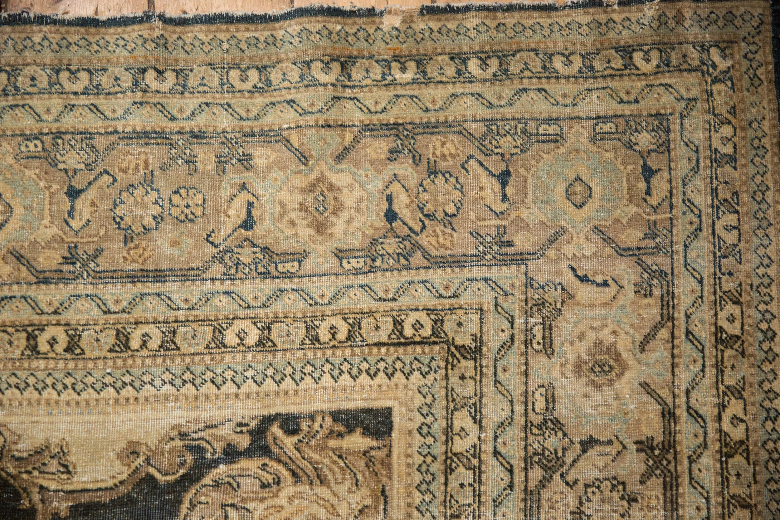10x13 Antique Distressed Tabriz Carpet - Image 4