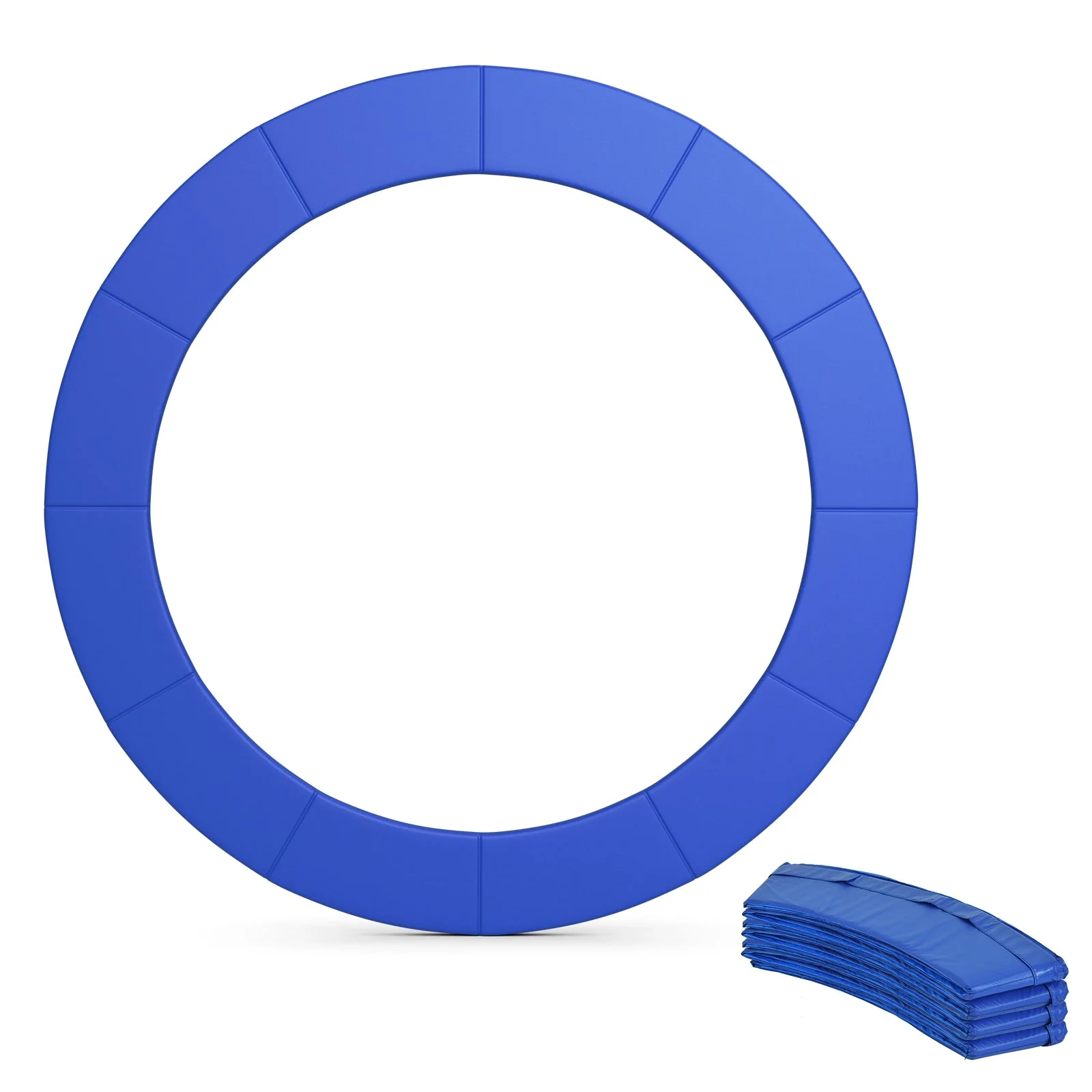 12 Feet Waterproof and Tear-Resistant Universal Trampoline Safety Pad Spring Cover-Blue - Image 7