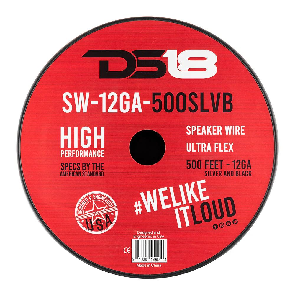12-GA Speaker Wire 500 Feet -Silver and Black - Image 4