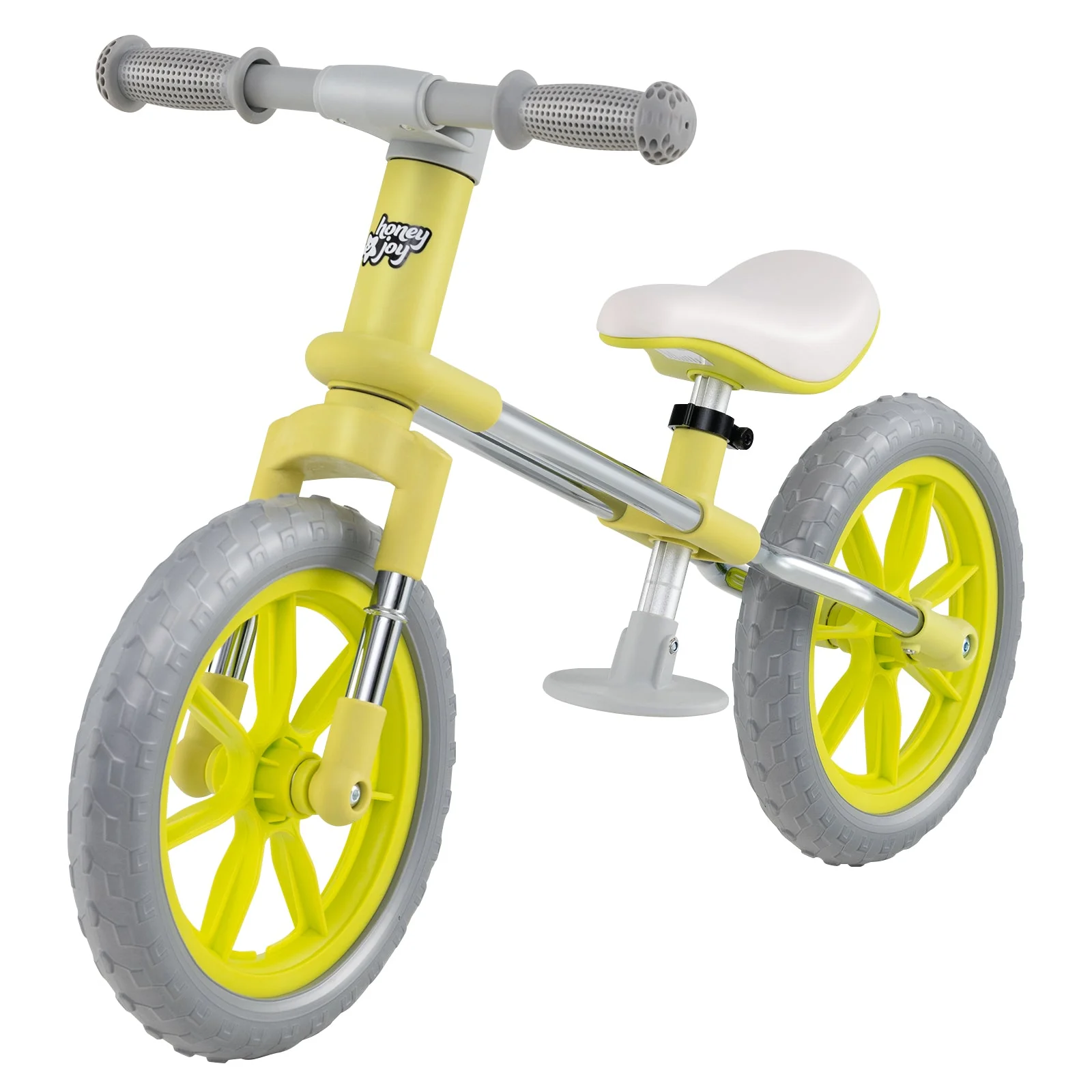 12 Inch Balance Bike with Adjustable Seat and Rotatable Handlebar-Green - Image 3