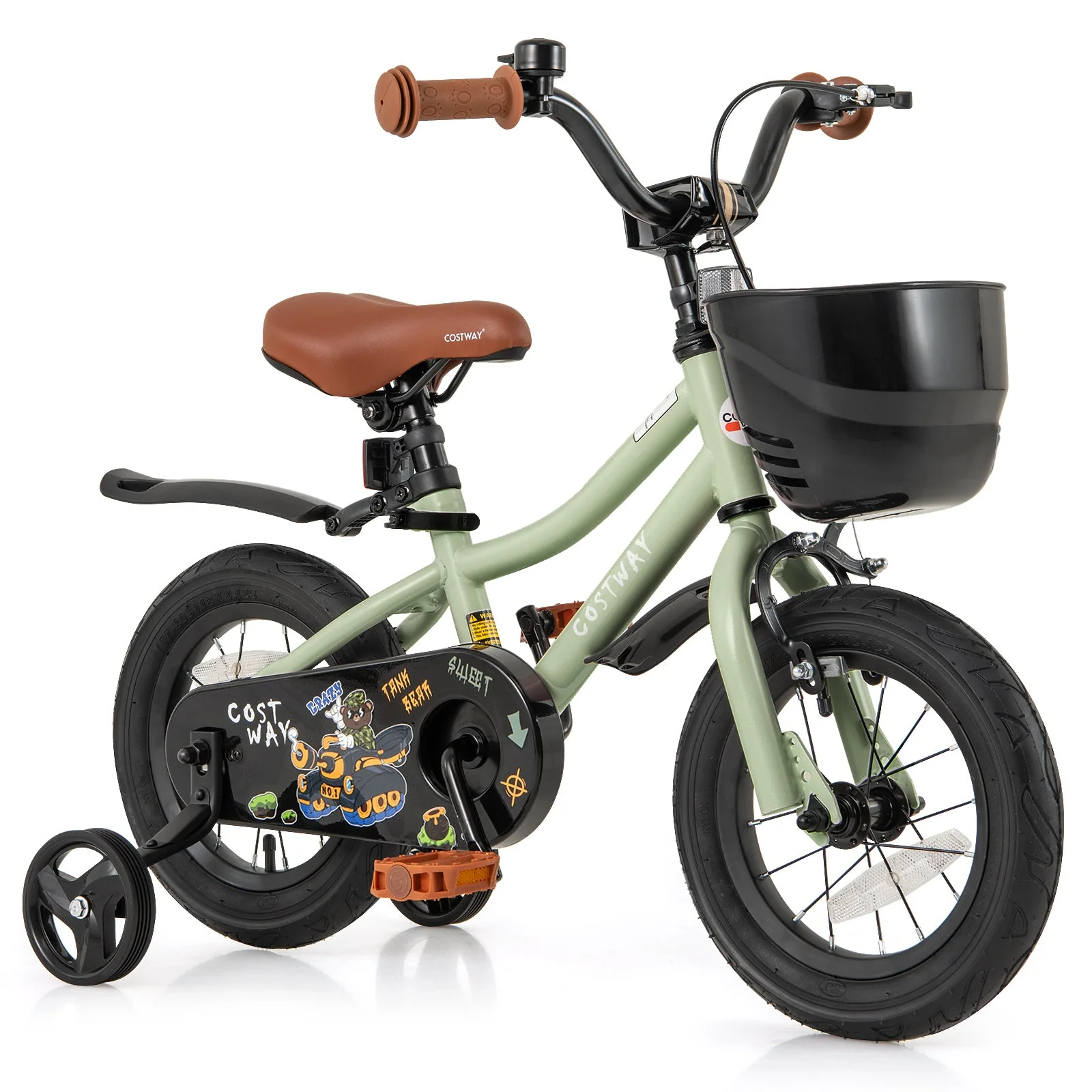 12-Inch Kids Bike Adjustable with Training Wheels for 3-4 Years Old - Image 3