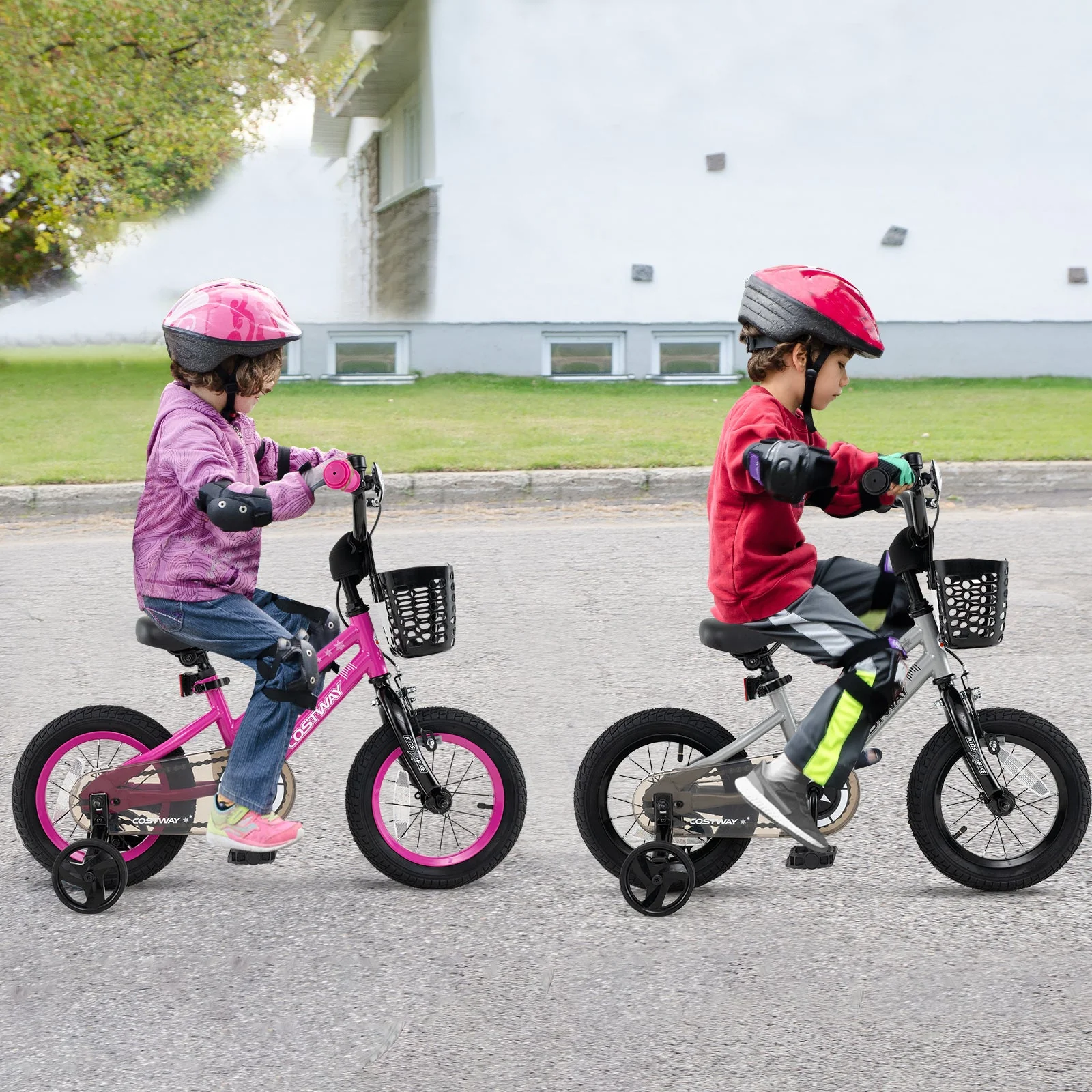 12 Inch Kids Bike Adjustable with Transparent Chain Cover for 3-4 Years Old - Image 2