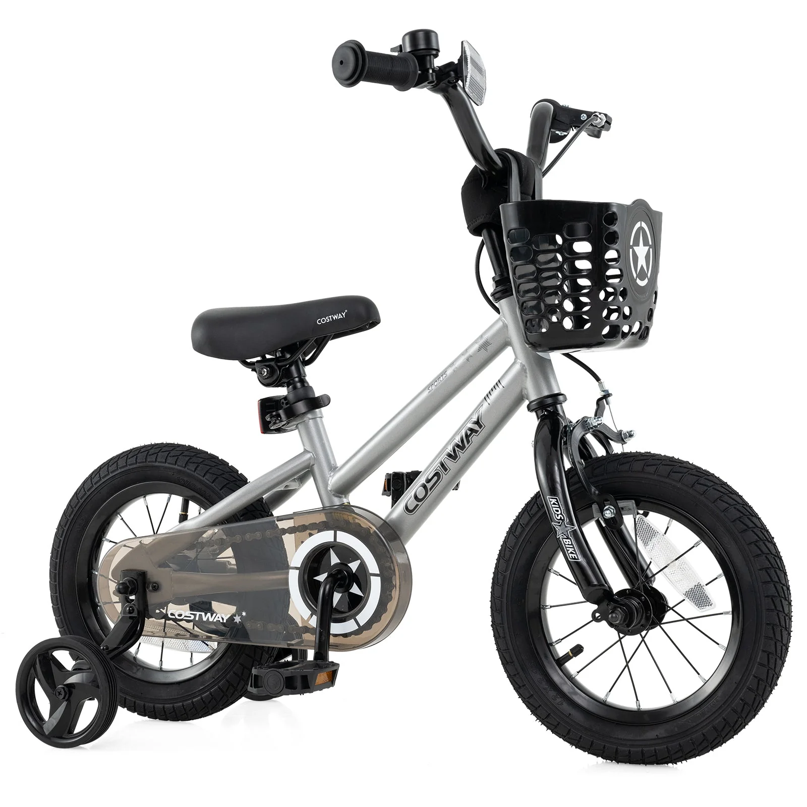 12 Inch Kids Bike Adjustable with Transparent Chain Cover for 3-4 Years Old - Image 3