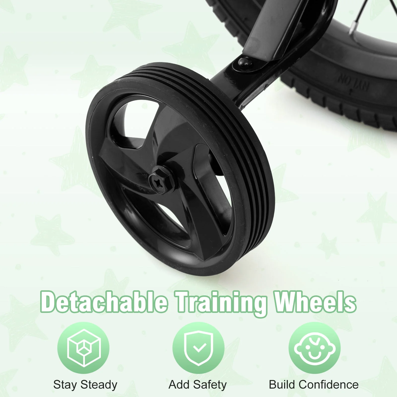 12 Inch Kids Bike Adjustable with Transparent Chain Cover for 3-4 Years Old - Image 7