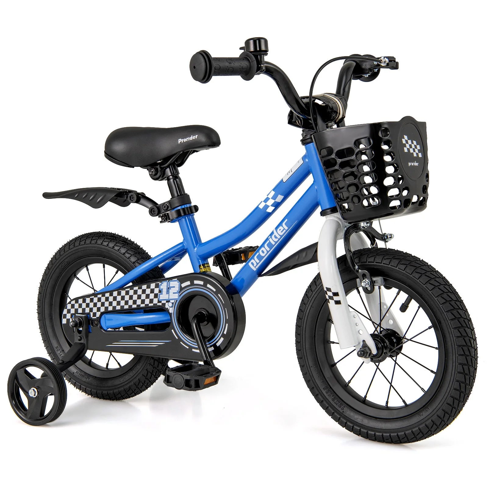 12 Inch Kids Bike Children Bicycle with Training Wheels for 3-4 Years Old-Navy - Image 3