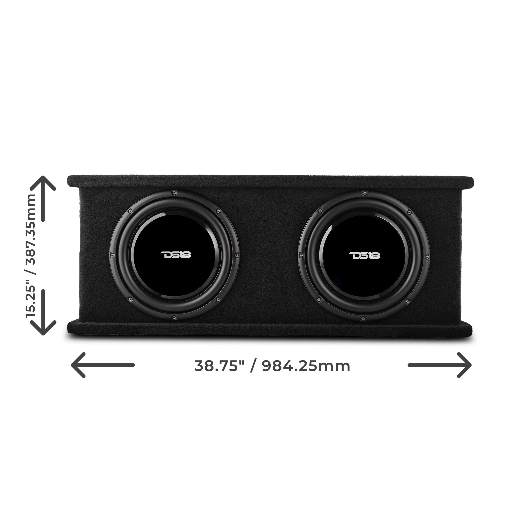 12" Loaded Shallow Subwoofer Enclosure 700 Watts Rms @ 1 ohm - Image 2