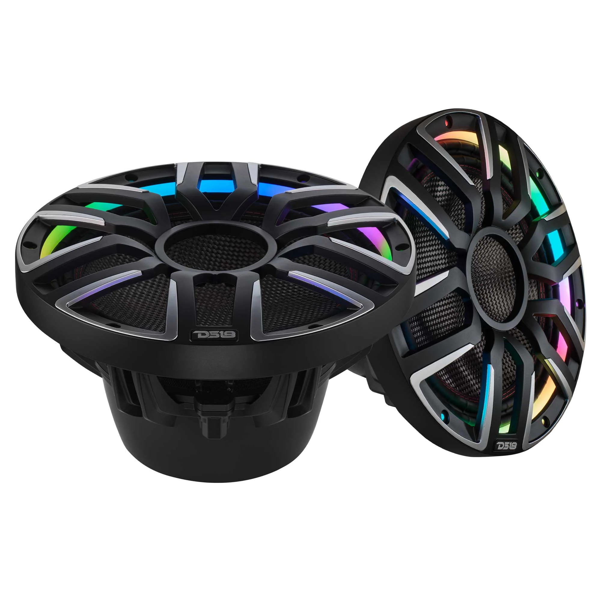 12" Neodymium Marine & Powersport Subwoofer with Digital LED Lights and Carbon Fiber Cone | 800W RMS 4-Ohm - Image 2