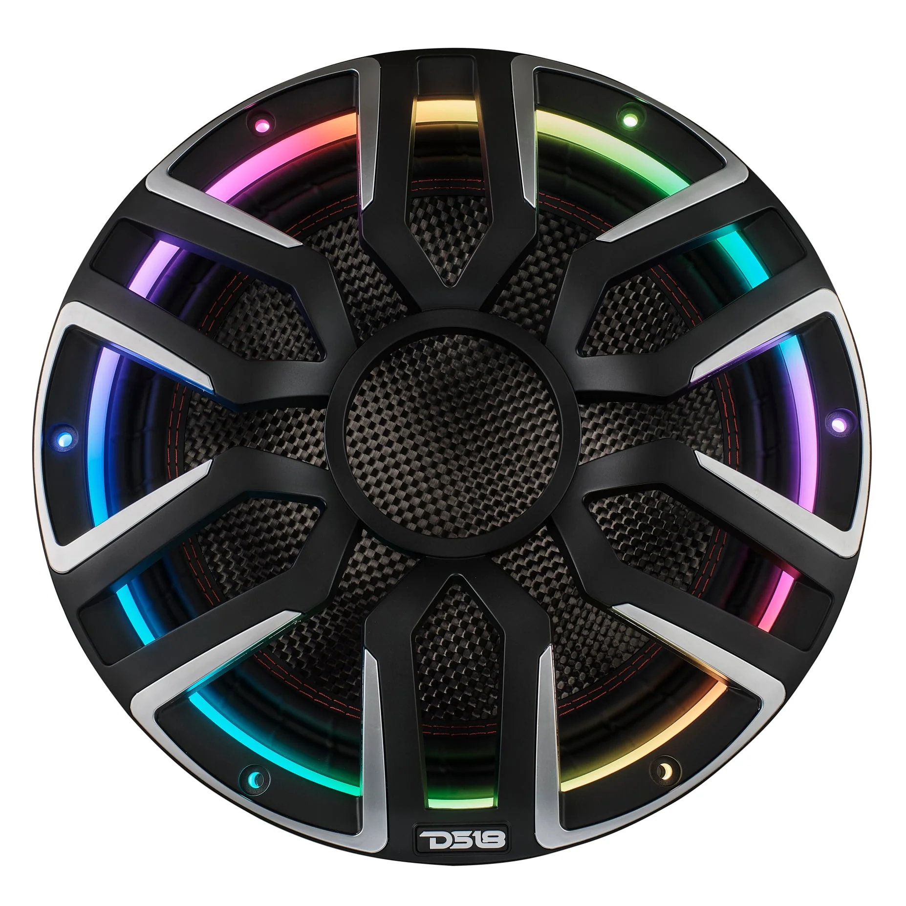12" Neodymium Marine & Powersport Subwoofer with Digital LED Lights and Carbon Fiber Cone | 800W RMS 4-Ohm - Image 4