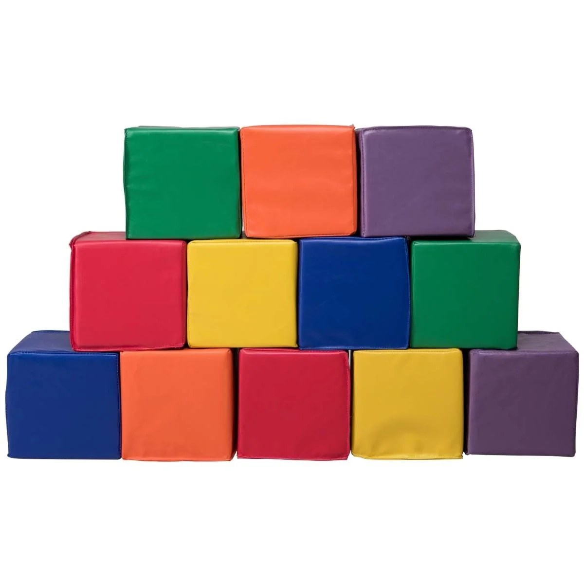 12 Pieces 8 Inch PU Foam Big Building Blocks for Kids - Image 2