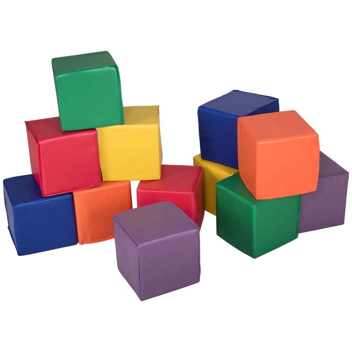 12 Pieces 8 Inch PU Foam Big Building Blocks for Kids - Image 5