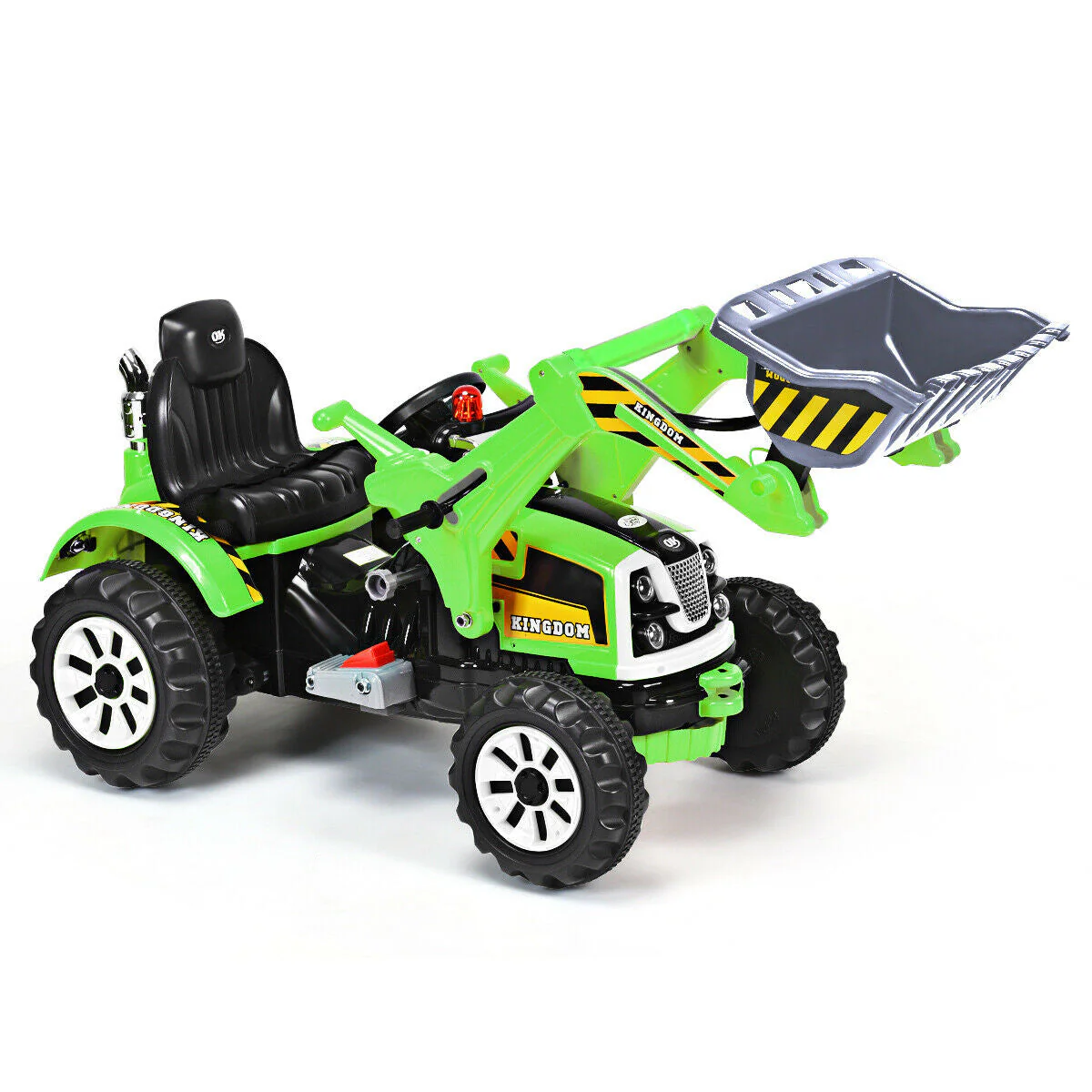 12 V Battery Powered Kids Ride on Dumper Truck-Green - Image 3