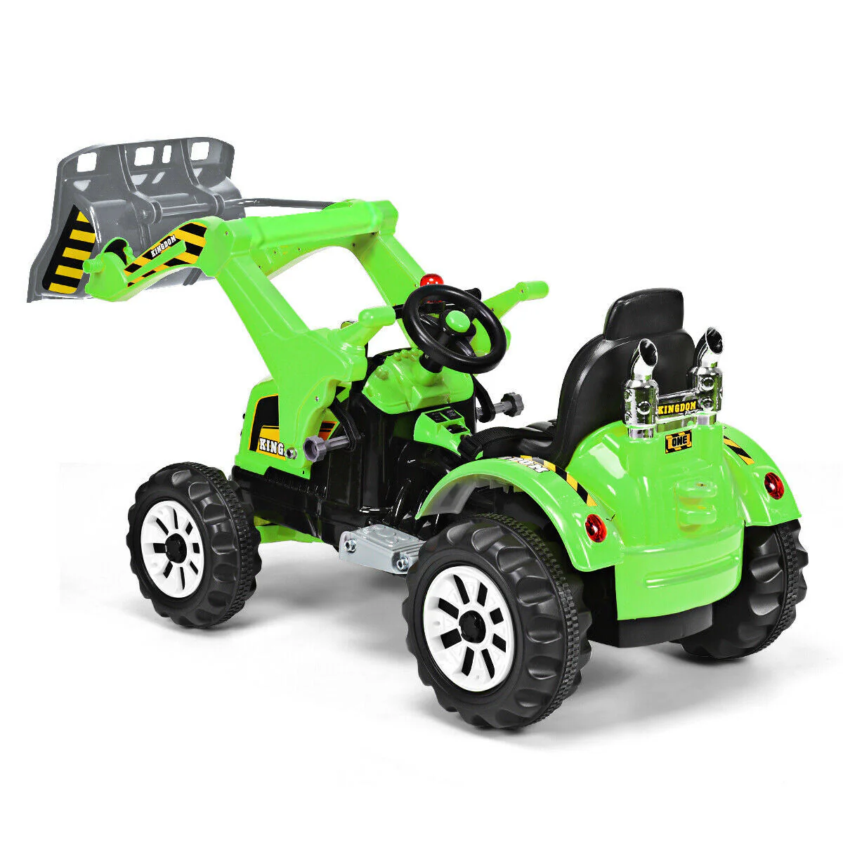 12 V Battery Powered Kids Ride on Dumper Truck-Green - Image 8