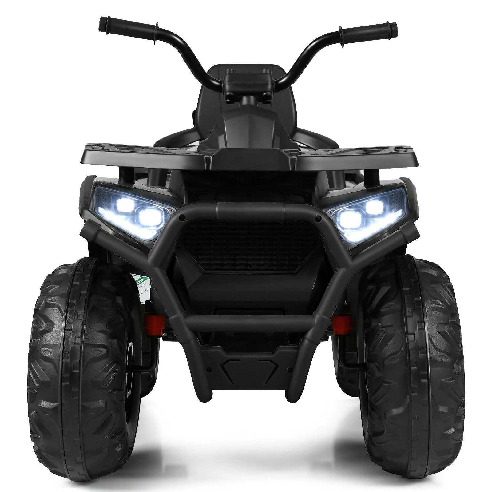 12 V Kids Electric 4-Wheeler ATV Quad with MP3 and LED Lights-Black - Image 8