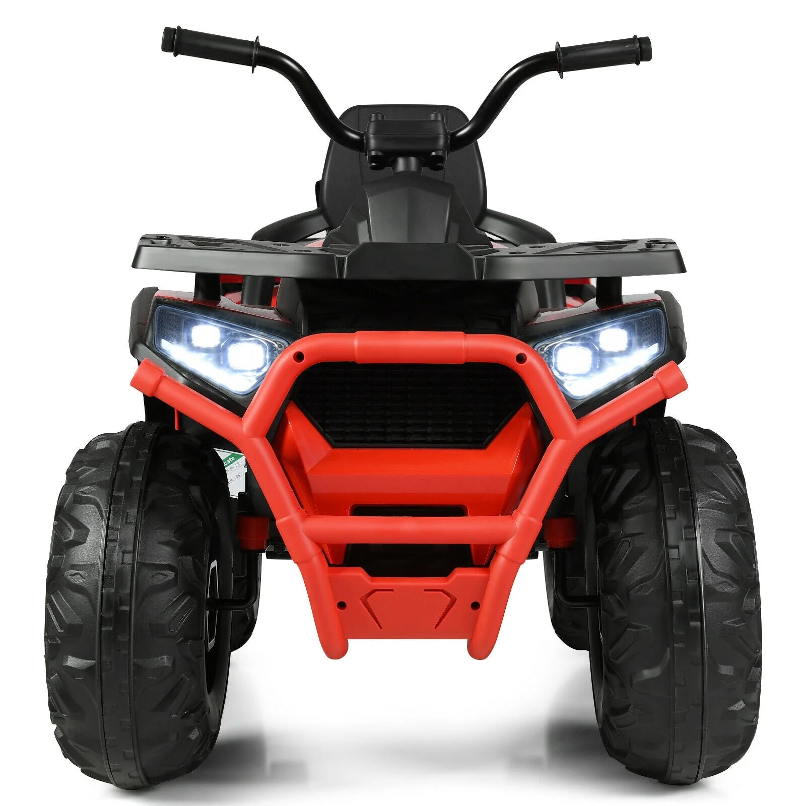 12 V Kids Electric 4-Wheeler ATV Quad with MP3 and LED Lights-Red - Image 8