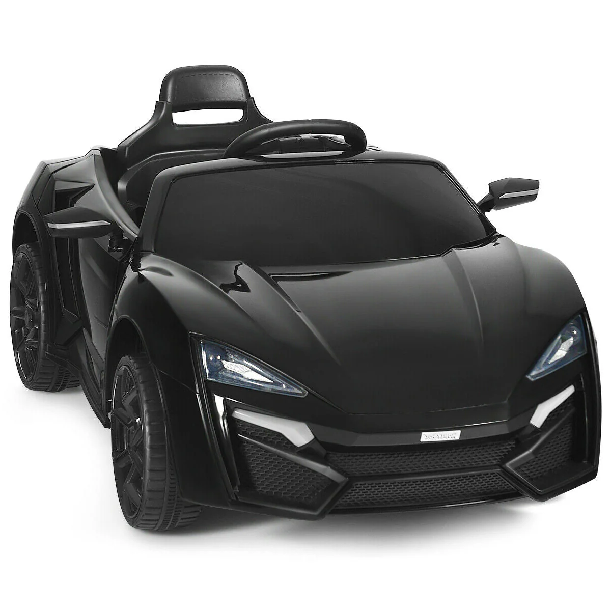 12V 2.4G RC Electric Vehicle with Lights-Black - Image 3