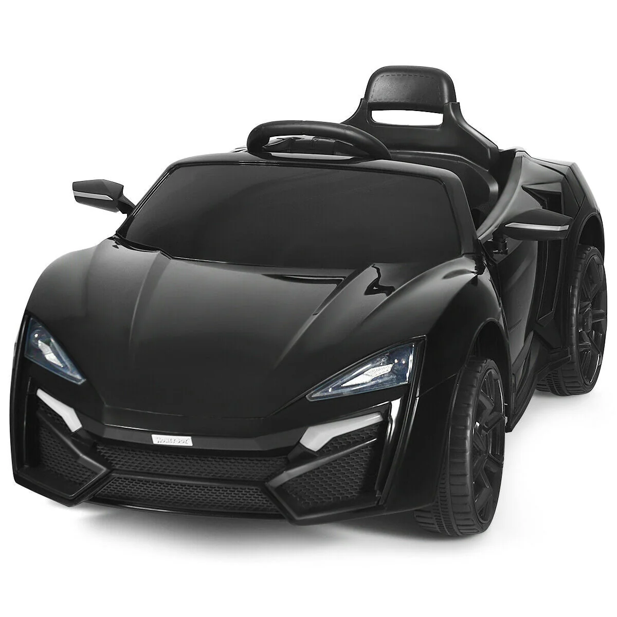 12V 2.4G RC Electric Vehicle with Lights-Black - Image 4