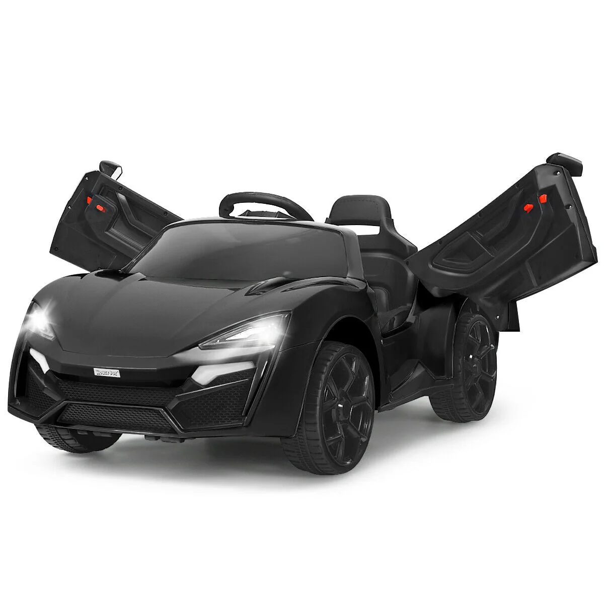 12V 2.4G RC Electric Vehicle with Lights-Black - Image 8
