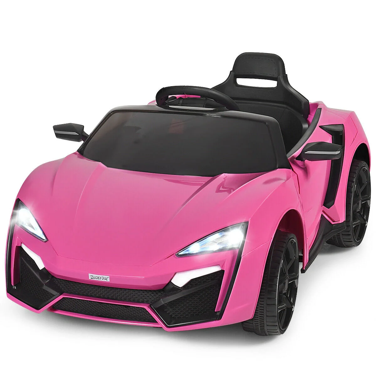 12V 2.4G RC Electric Vehicle with Lights-Pink - Image 4