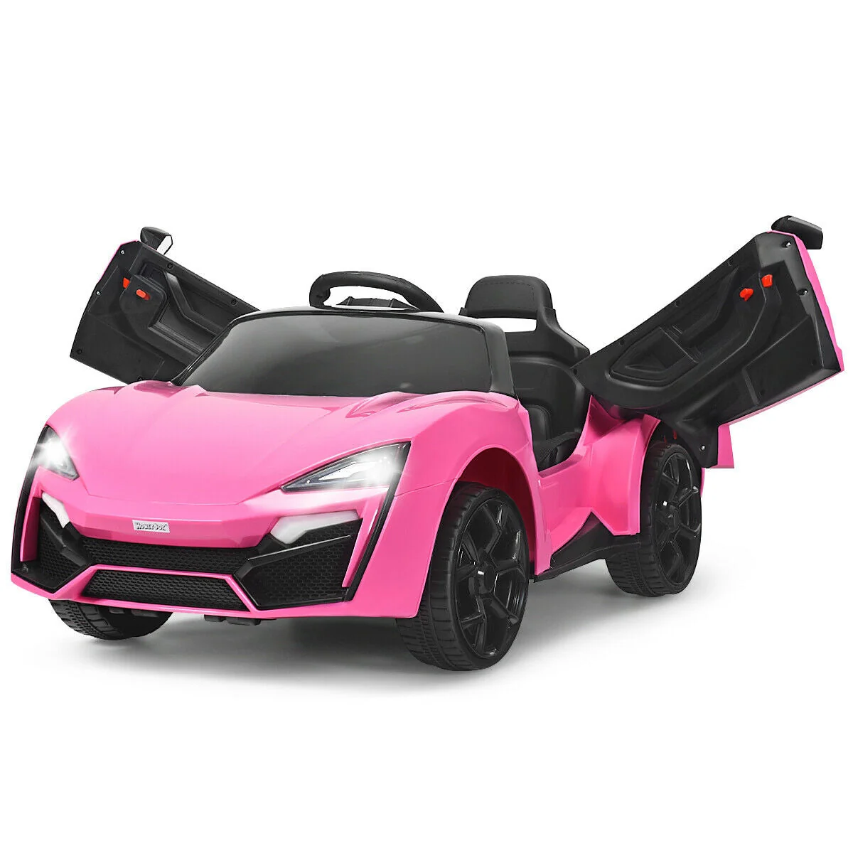 12V 2.4G RC Electric Vehicle with Lights-Pink - Image 8