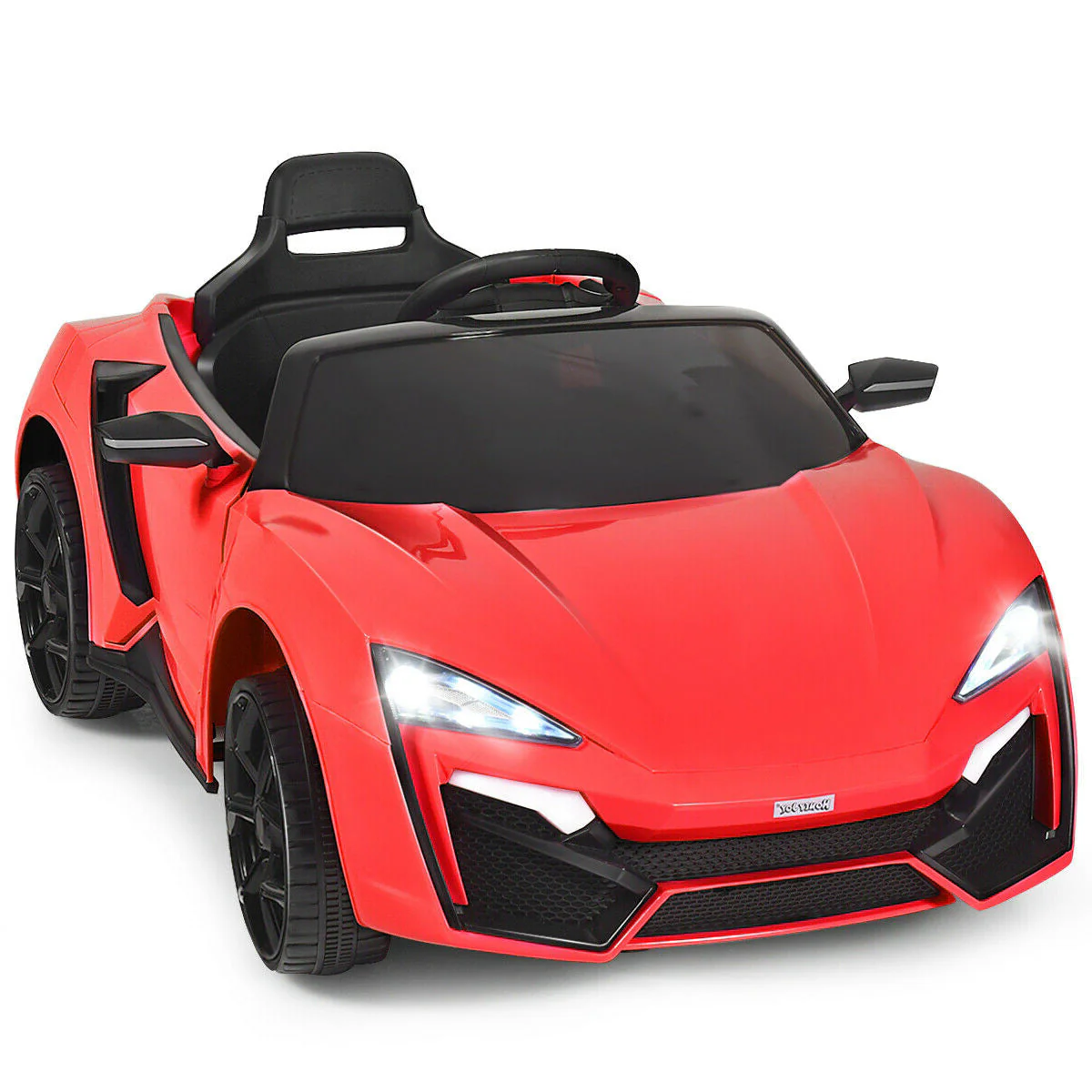 12V 2.4G RC Electric Vehicle with Lights-Red - Image 3