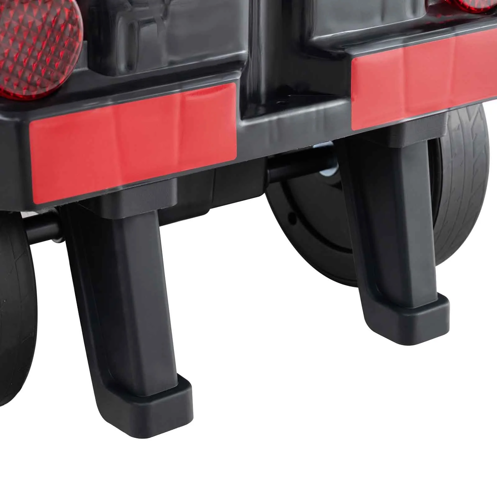 12V 2-Seater Ride on Toy with Train Whistle and Removable Chair-Red - Image 6