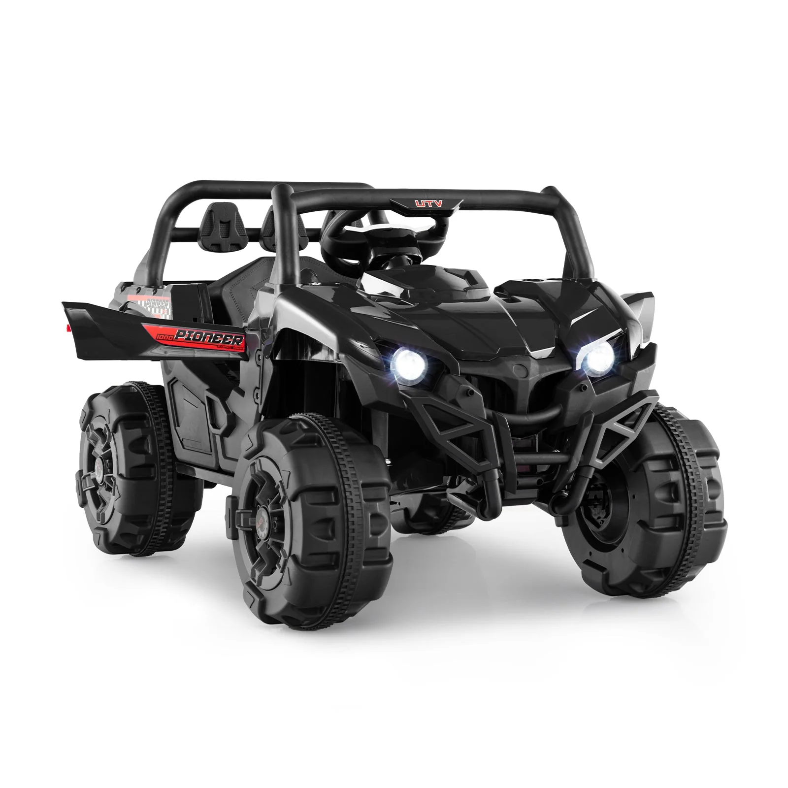 12V Battery Powered Electric Vehicle with Remote Control and 3 Speeds-Black - Image 2