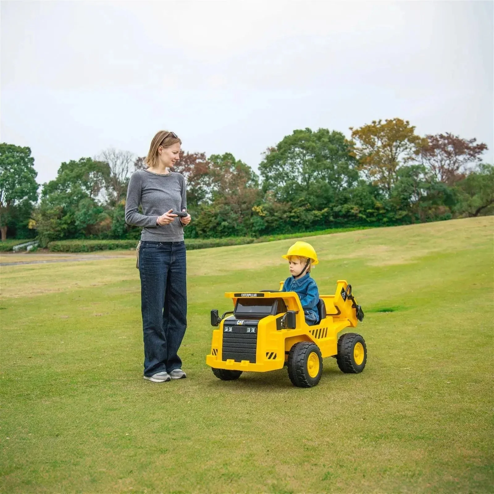 12V CAT Electric Dump Truck 1 Seater Ride-On - Image 7