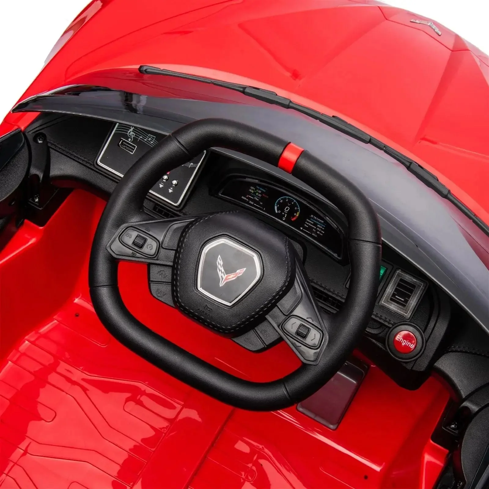12V Chevrolet Corvette C8 Stingray 1-Seater Kids Ride-On Car - Image 17