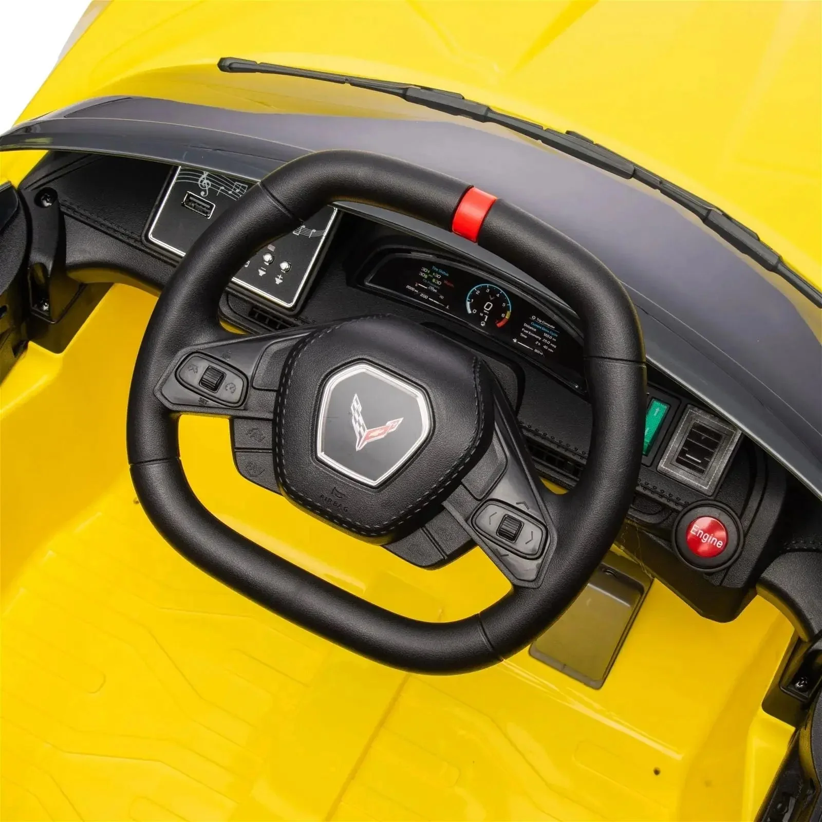 12V Chevrolet Corvette C8 Stingray 1-Seater Kids Ride-On Car - Image 28