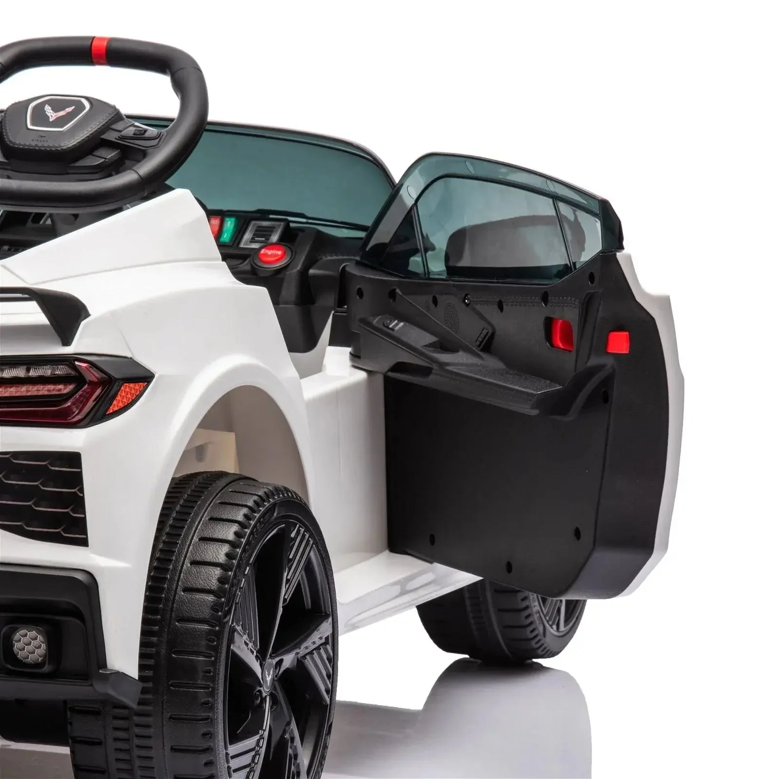 12V Chevrolet Corvette C8 Stingray 1-Seater Kids Ride-On Car - Image 35