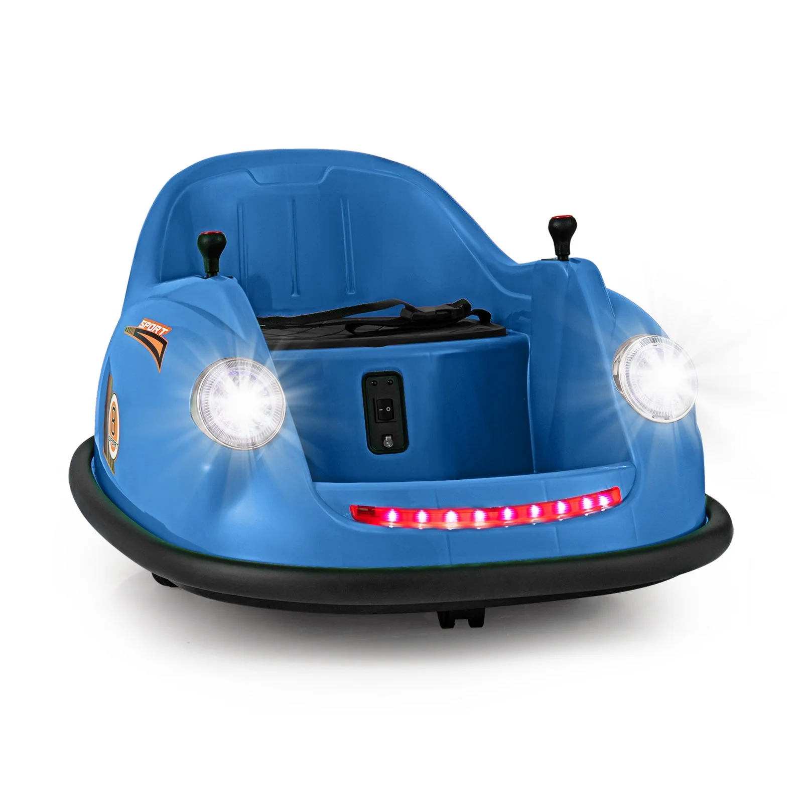 12V Electric Kids Ride on Bumper Car Battery Powered Bumping Car with Remote Control-Navy - Image 2