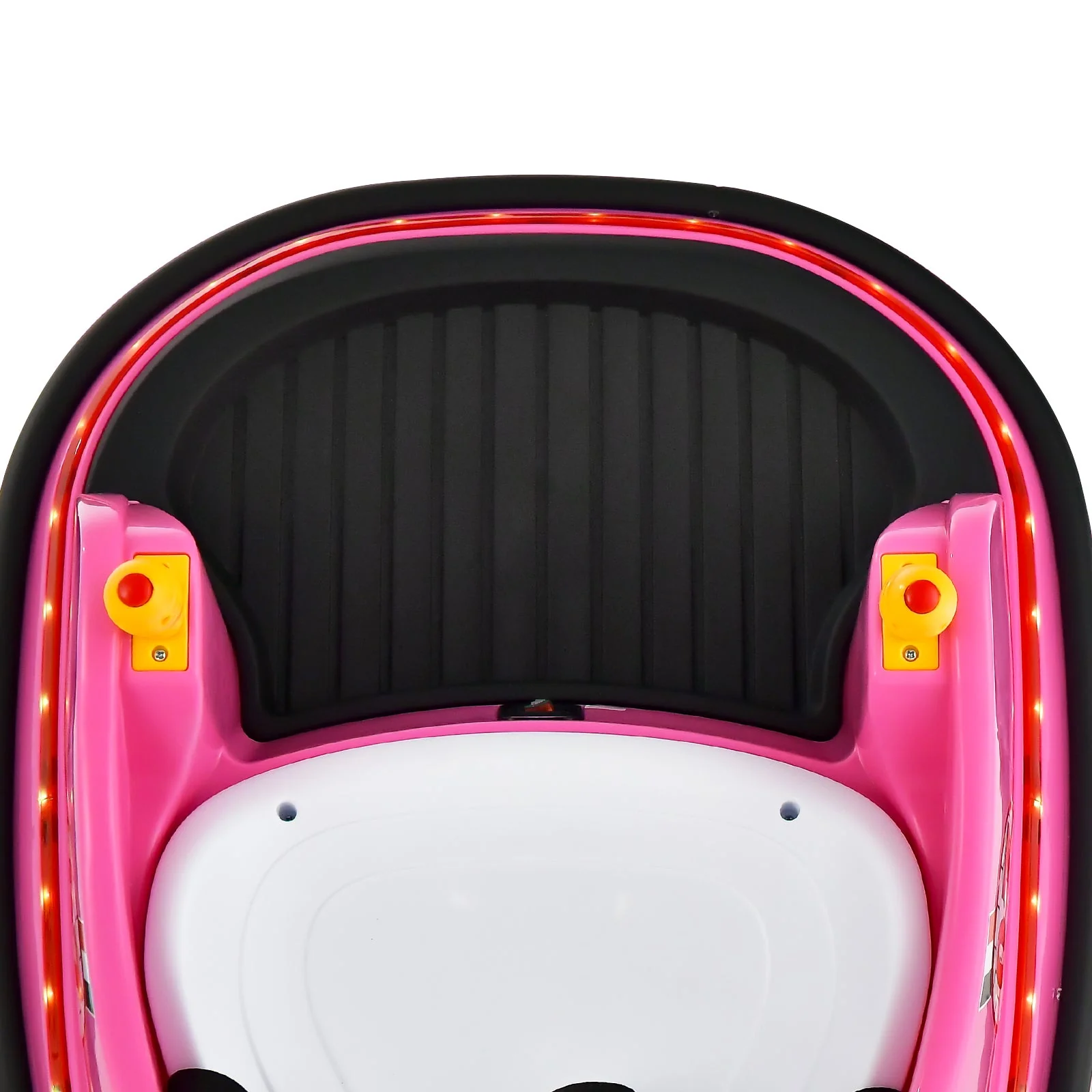 12V Electric Kids Ride On Bumper Car with Flashing Lights for Toddlers-Pink - Image 7