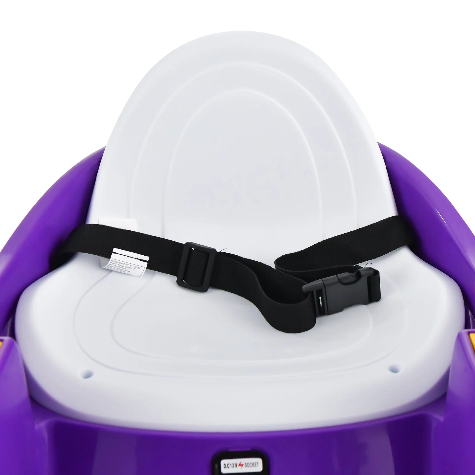 12V Electric Kids Ride On Bumper Car with Flashing Lights for Toddlers-Purple - Image 5